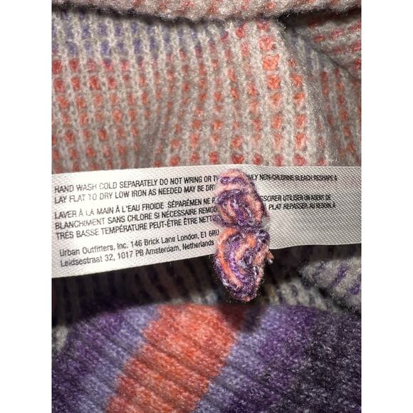 Daily Practice Anthropologie Tunic Sweater Size XS Purple Pink Stripe Soft Cozy - Picture 10 of 13